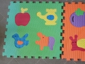 Tappetini gomma bambini a puzzle con forme staccabili e ricomponibili per sviluppare senso delle dimensioni e sagome