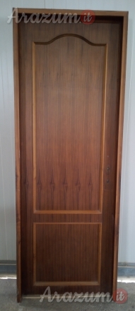 Porta in Legno massello Noce Mansonia 213 x 78 x 13 cm.mano sinistra