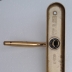 Maniglia Mandelli piastra lunga in Ottone lucido serie S 2