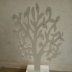 Espositore portagioie in legno bianco a forma di Albero con cassetti alla base 2