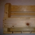 Porta bottiglie e calici in legno da parete.NUOVI 6