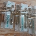 Maniglia per porta interna a piastra lunga mod.Totem oro satinato 460 marca Mandelli 3