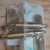 Maniglia per porta interna a piastra lunga mod.Totem oro satinato 460 marca Mandelli 4