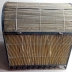 Baule Cesta stile Coloniale in metallo nero e canna di Bambù Vintage, 5