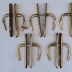Maniglia Mandelli piastra lunga in Ottone lucido serie S 5