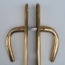 Maniglia Mandelli piastra lunga in Ottone lucido serie S 3