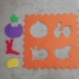 Tappetini gomma bambini a puzzle con forme staccabili e ricomponibili per sviluppare senso delle dimensioni e sagome 2