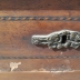 Cassettone Comò Specchiera Antico in legno con piano di pietra 6