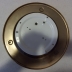 Applique da muro o soffitto tonda bordi oro vetro bombato 2