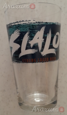 Bicchiere da birra del marchio Slalom Realizzato con vetro resistente.