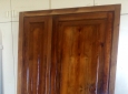 Portone in Legno Massello di Pino completo di tutto a doppia anta