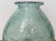 Grande vaso in vetro Verde-Azzurro di forma Ovale