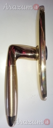 Maniglia Cremonese per finestra Mod: Totem Oro Satinato, Marca Mandelli