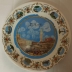 Piatti in ceramica decorata città diametro 32 cm. da collezione 7