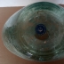 Grande vaso in vetro Verde-Azzurro di forma Ovale 4