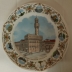 Piatti in ceramica decorata città diametro 32 cm. da collezione 3