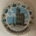 Piatti in ceramica decorata città diametro 32 cm. da collezione 6