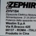 Aspirapolvere Scopa elettrica Zephir solo parte ricarica modello ZHV184