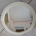 Specchio Rotondo Laccato con cornice lavorata sbalzata in legno 3
