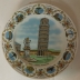 Piatti in ceramica decorata città diametro 32 cm. da collezione 5
