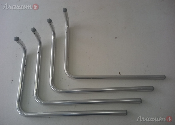 Gambe tavolo in Alluminio curvato molto resistenti