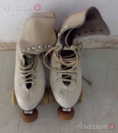 Pattini a Rotelle professionali in pelle a stivaletto misura 36 / 37 della Star Master