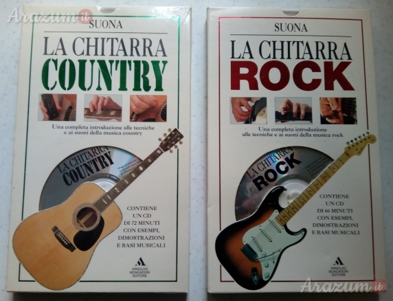 Corso di chitarra Rock e Country contiene CD e illustrazioni
