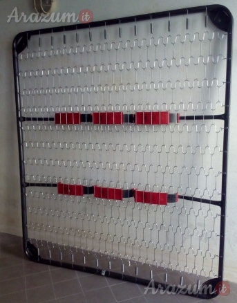 Rete Matrimoniale lunghezza 190 x larghezza 170 x altezza con piedi 30 cm.
