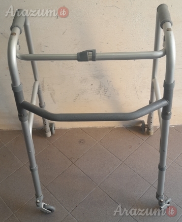 Deambulatore pieghevole regolabile in altezza