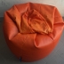 Pouf a Sacco a Pera (o bean bag) Poltrona di colore arancione,