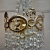 Lampadario In Ottone e Cristallo Vintage in stile impero. 7