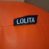 Pouf a Sacco a Pera (o bean bag) Poltrona di colore arancione, 4