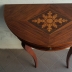 Consolle Antica XVIII SECOLO a mezza Luna in legno di Noce con un cassetto 2
