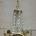 Lampadario In Ottone e Cristallo Vintage in stile impero. 3