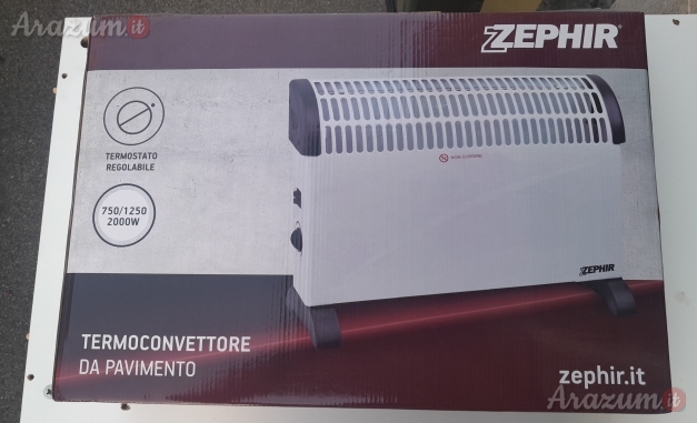 Termoconvettore Termoventilatore Zephir ZCV2000M DA Terra e da muro. Nuovo ancora da aprire la scatola. 