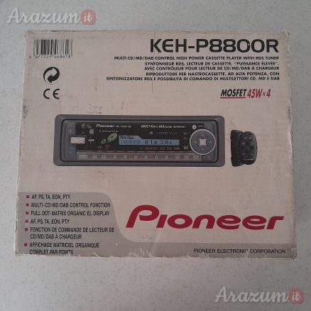 Scatola Pioneer KEH-P8800r originale e libretti di istruzione in ottimo stato