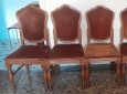 Sedie stile Classico 6 Pz. in Legno imbottite