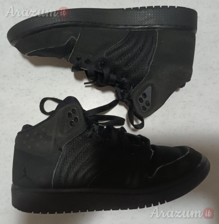 Scarpe Nike Air Jordan 1 Flight 4 all Black misura 38