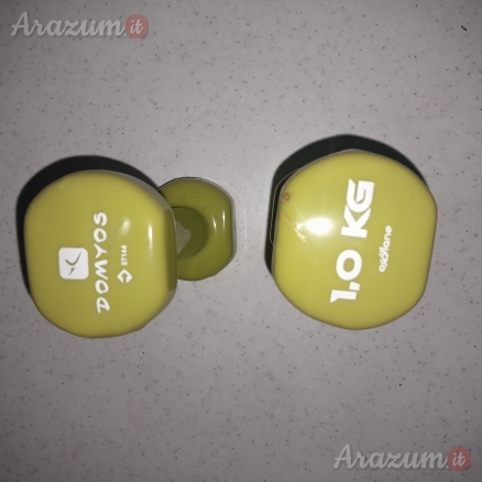 Manubri pesi da esercizio da 1 Kg. N° 2 serie (prezzo per coppia)