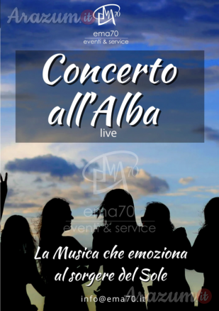CONCERTI ALL ‘ALBA - LA MUSICA CHE EMOZIONA AL SORGERE DEL SOLE – CONCERTI PER VILLE ANFITEATRI – GIARDINI PUBBLICI - PER EVENTI AZIENDALI - EVENTI PRIVATI - EVENTI PUBBLICI